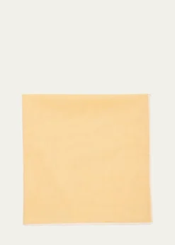 Simonnot GodardMen's Cotton Satin-Edge Pocket Handkerchief