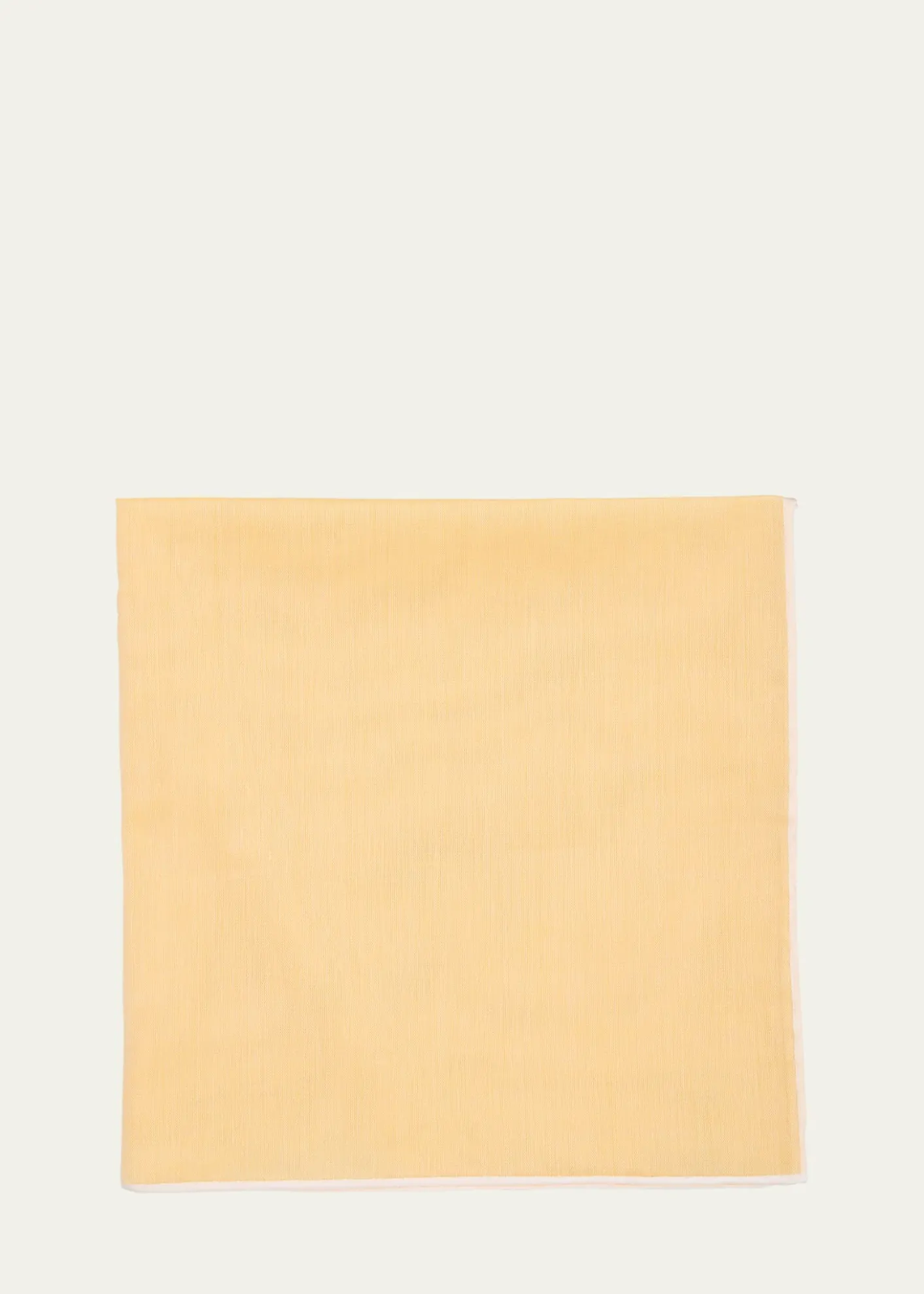 Simonnot GodardMen's Cotton Satin-Edge Pocket Handkerchief