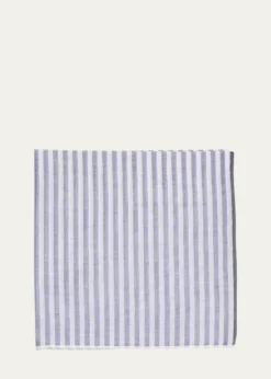 Simonnot GodardMen's Cotton Woven Color Edge Handkerchief