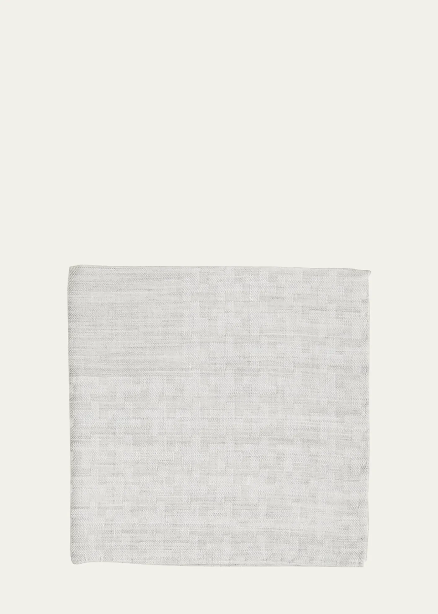Simonnot GodardMen's Irregular Box-Print Cotton Handkerchief