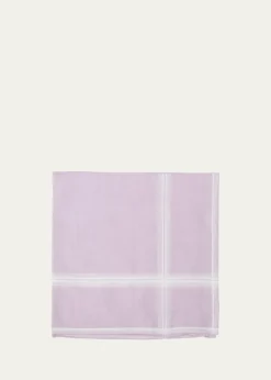 Simonnot GodardMen's Micro-Stripe Hankerchief