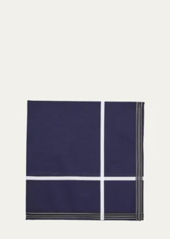 Simonnot GodardMen's Socotra Egyptian Cotton Pocket Square