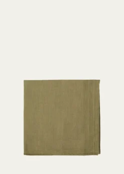 Simonnot GodardMen's Tonal Stripe Handkerchief