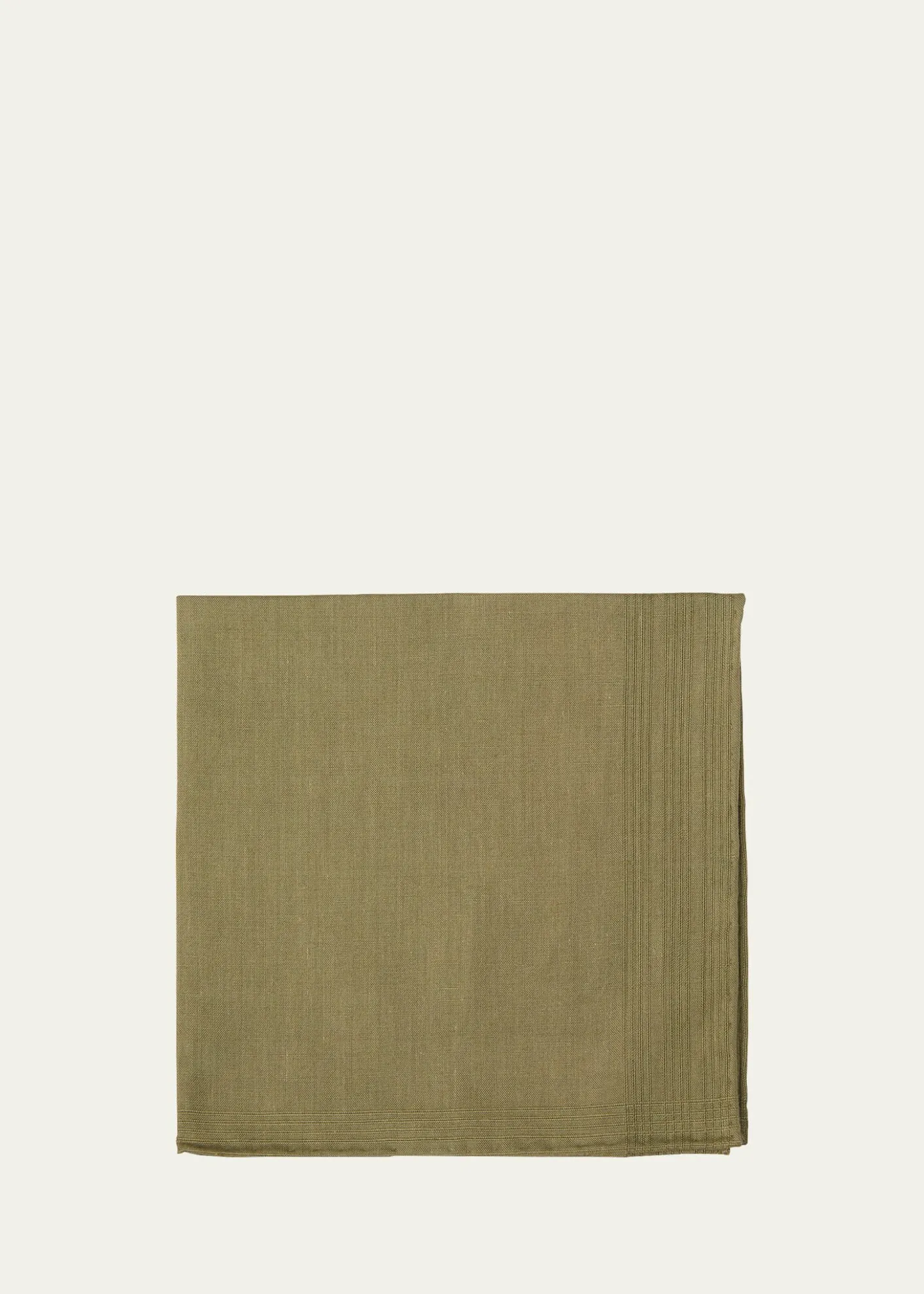 Simonnot GodardMen's Tonal Stripe Handkerchief