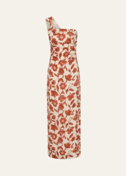 SIRChloe Asymmetric Linen Maxi Dress