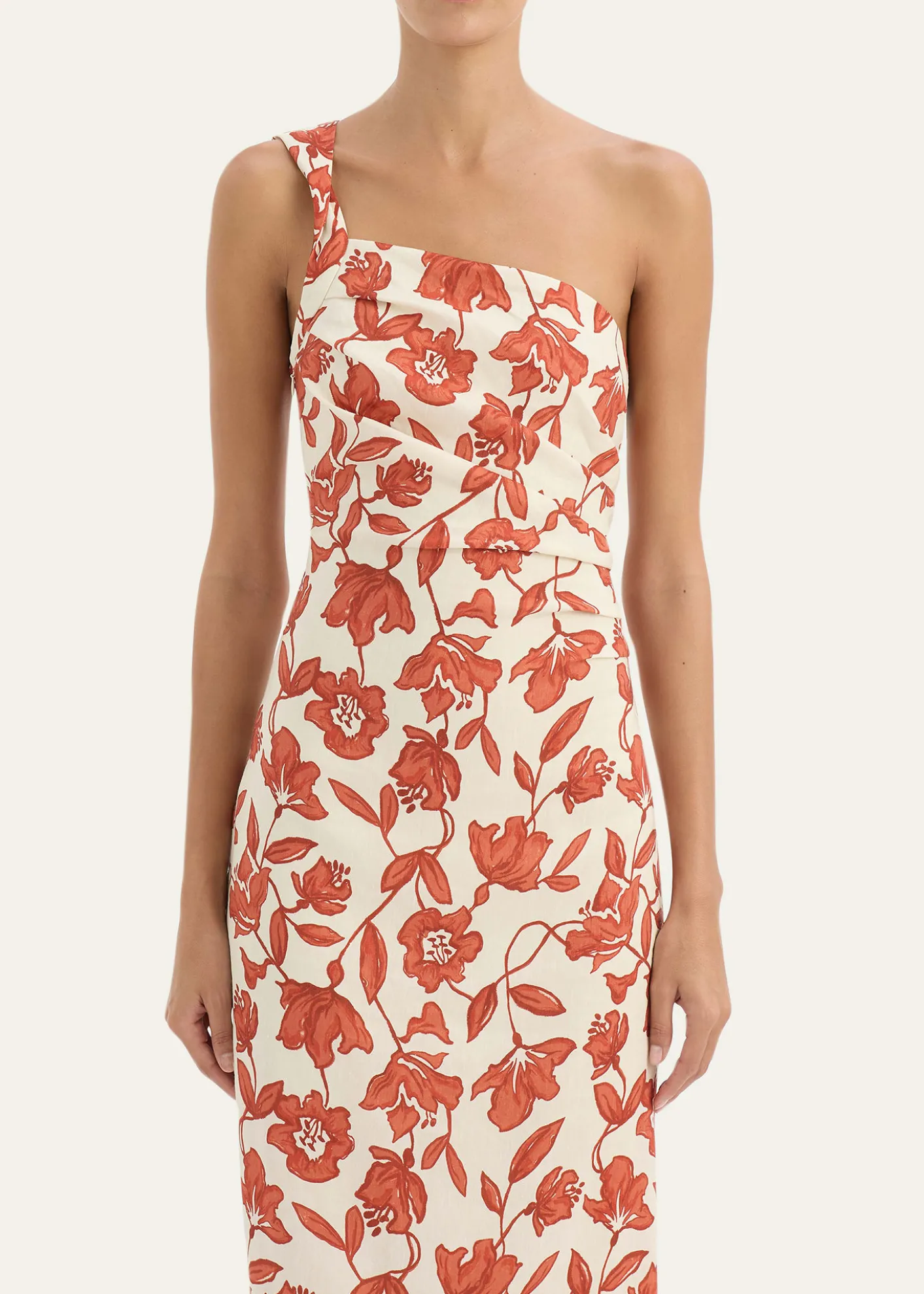 SIRChloe Asymmetric Linen Maxi Dress