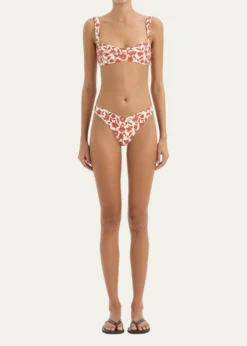 SIRChloe Floral Banded Bikini Top