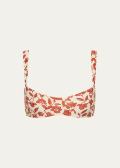 SIRChloe Floral Banded Bikini Top