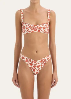 SIRChloe Floral Shaped Bikini Bottoms