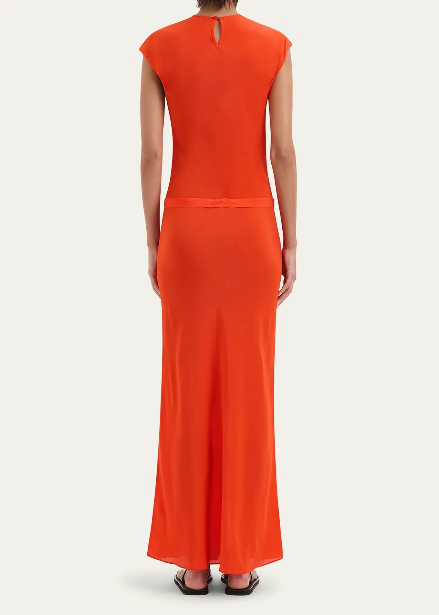 SIRFresca Belted Silk Dress