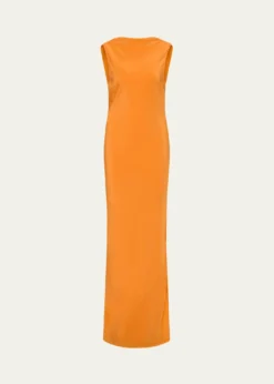 SIRIsla Cowl-Back Silk Gown