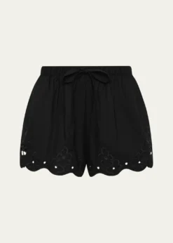 SIRKlara Embroidered Mini Shorts