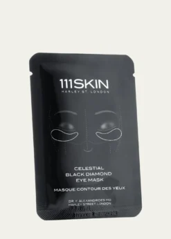 111SKINCelestial Black Diamond Eye Mask Box, 8 Count
