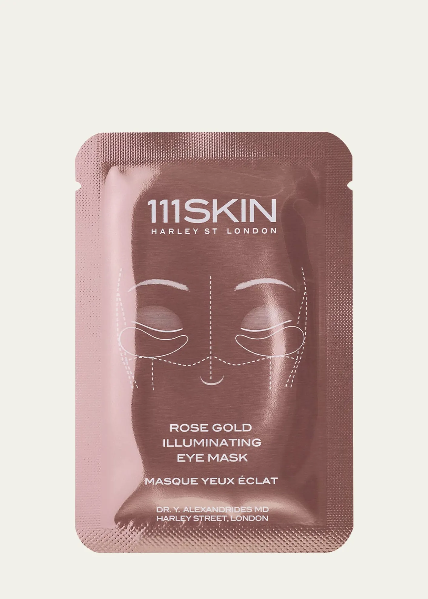 111SKINRose Gold Illuminating Eye Mask Box, 8 Count