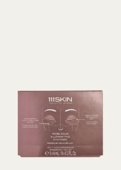 111SKINRose Gold Illuminating Eye Mask Box, 8 Count