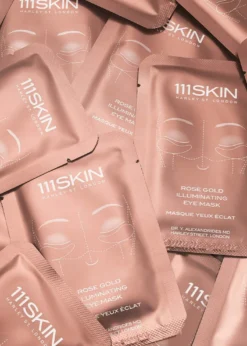 111SKINRose Gold Illuminating Eye Mask Box, 8 Count