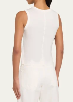 SLVRLAKECrewneck Cotton Tank Top