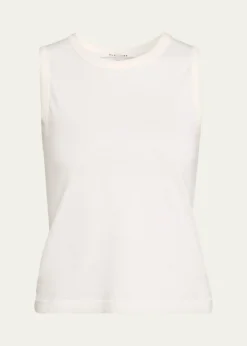 SLVRLAKECrewneck Cotton Tank Top