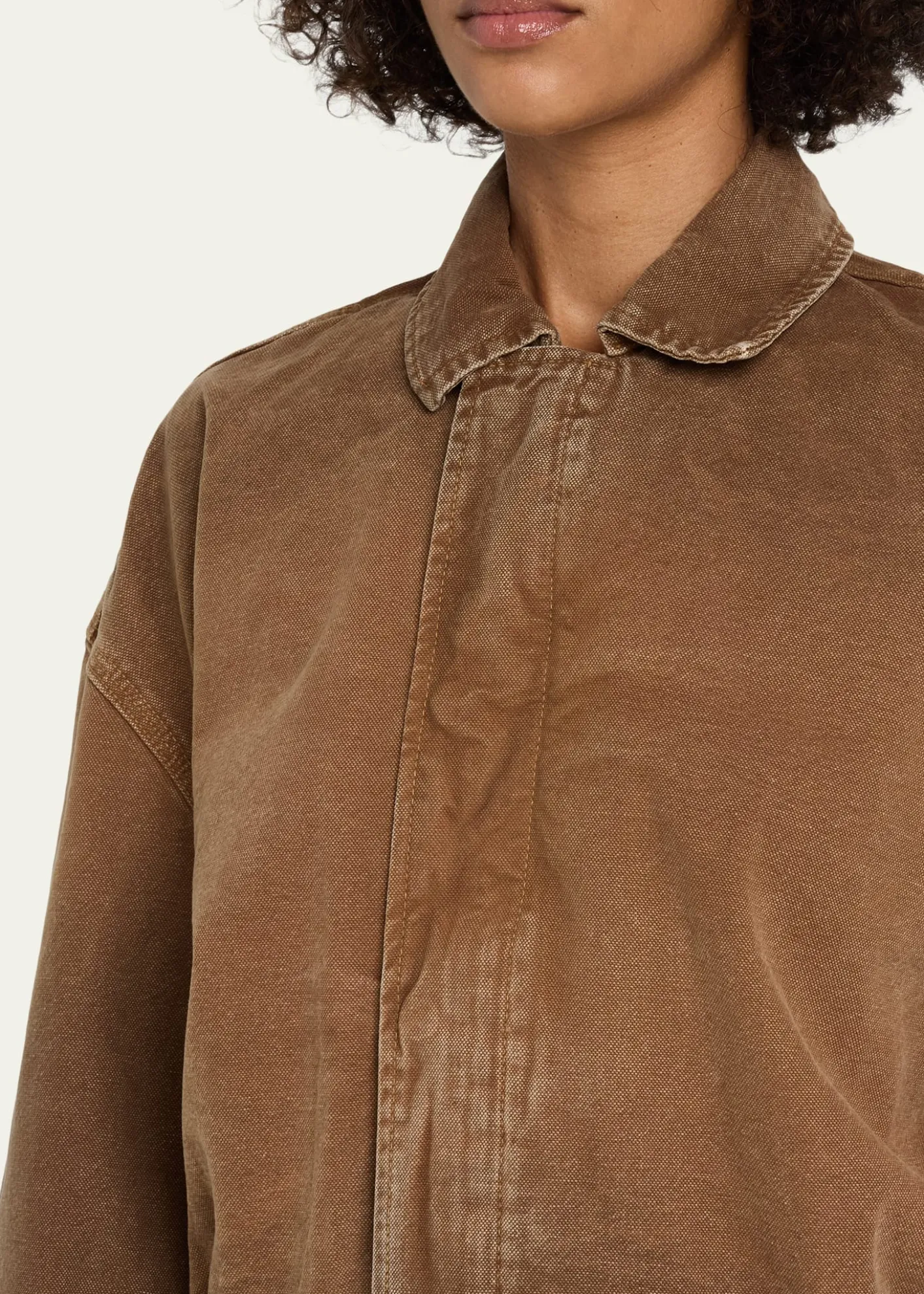 SLVRLAKEHarlem Curve-Sleeve Denim Jacket