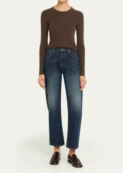 SLVRLAKELong Sleeve Cropped Baby Tee