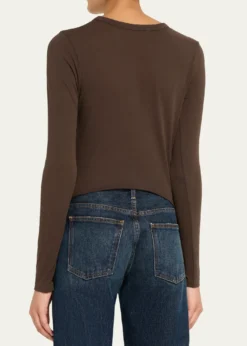 SLVRLAKELong Sleeve Cropped Baby Tee