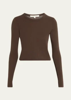 SLVRLAKELong Sleeve Cropped Baby Tee