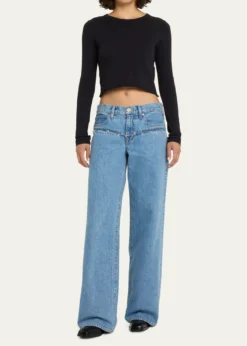 SLVRLAKELong Sleeve Cropped Baby Tee