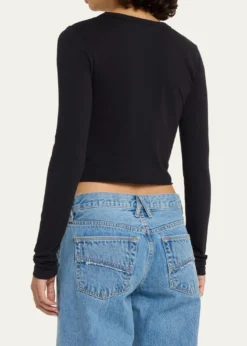 SLVRLAKELong Sleeve Cropped Baby Tee