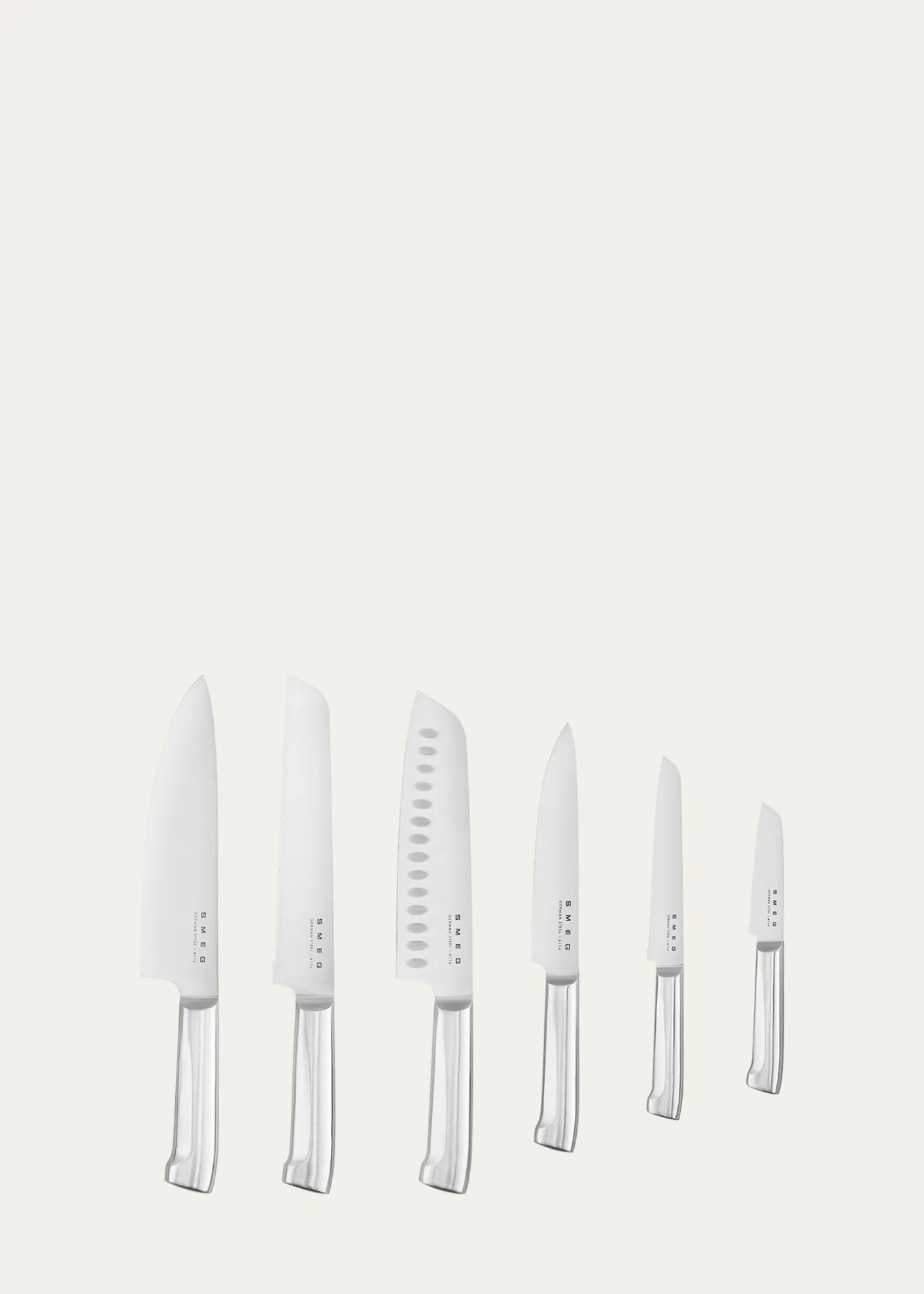 Smeg7-Piece Knife Block Set, Black