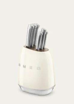 Smeg7-Piece Knife Block Set, Pastel Blue