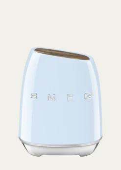 Smeg7-Piece Knife Block Set, Pastel Blue