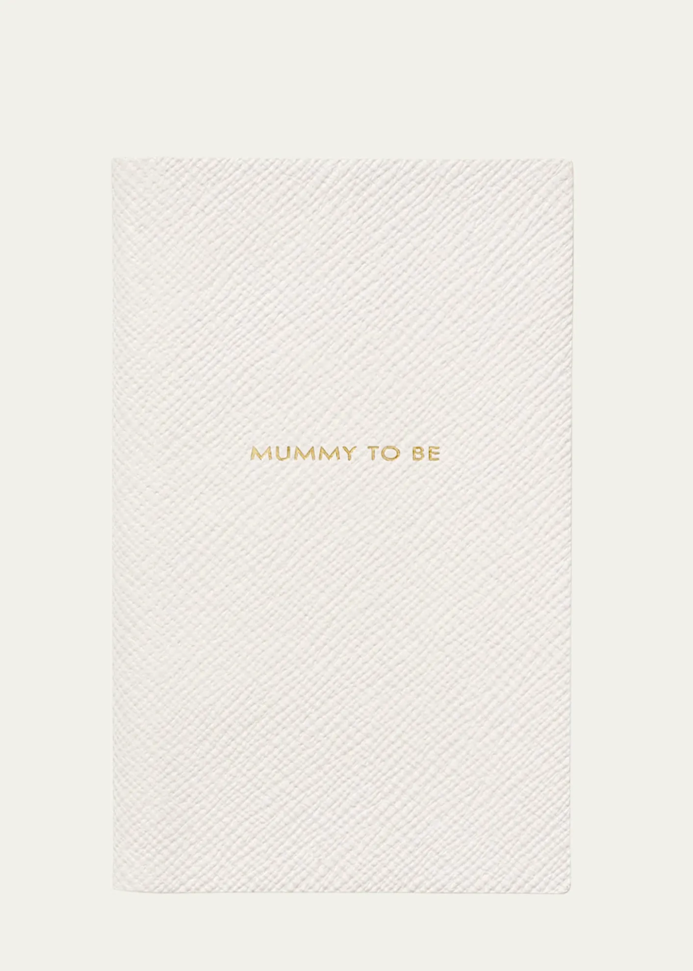 Smythson"Mummy To Be" Panama Leather Pocket Notebook