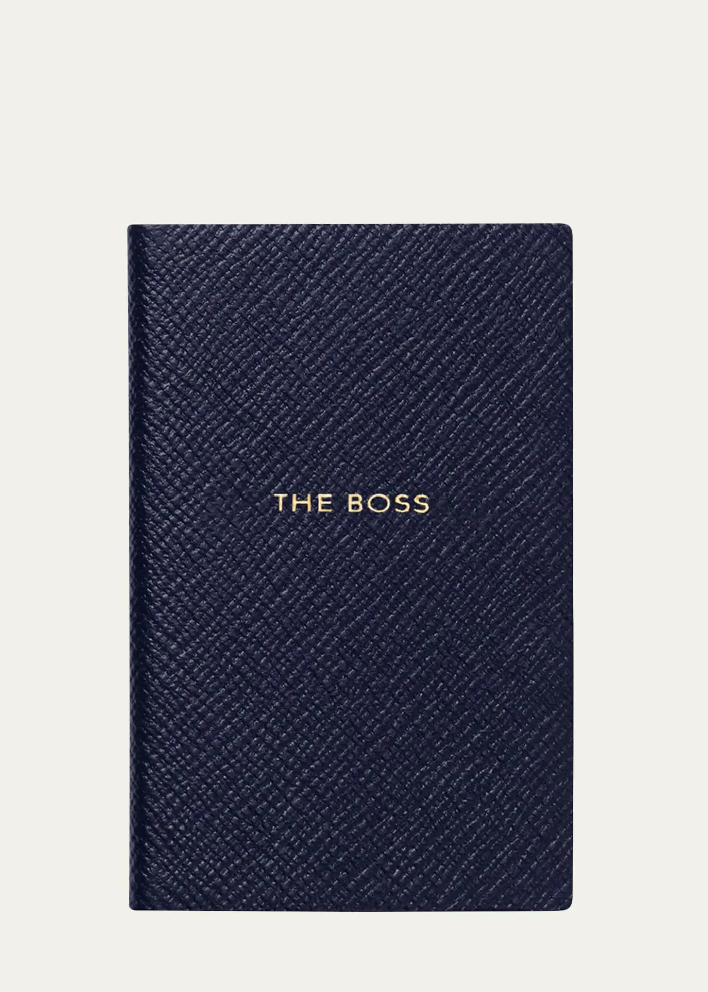 Smythson"The Boss" Wafer Panama Leather Notebook