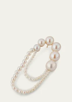 Sophie Bille BraheEmbrasse de Perle Graduated Loop Earrings, Single, Right
