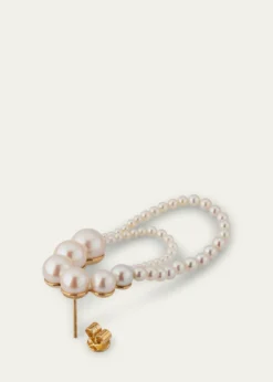 Sophie Bille BraheEmbrasse de Perle Graduated Loop Earrings, Single, Right