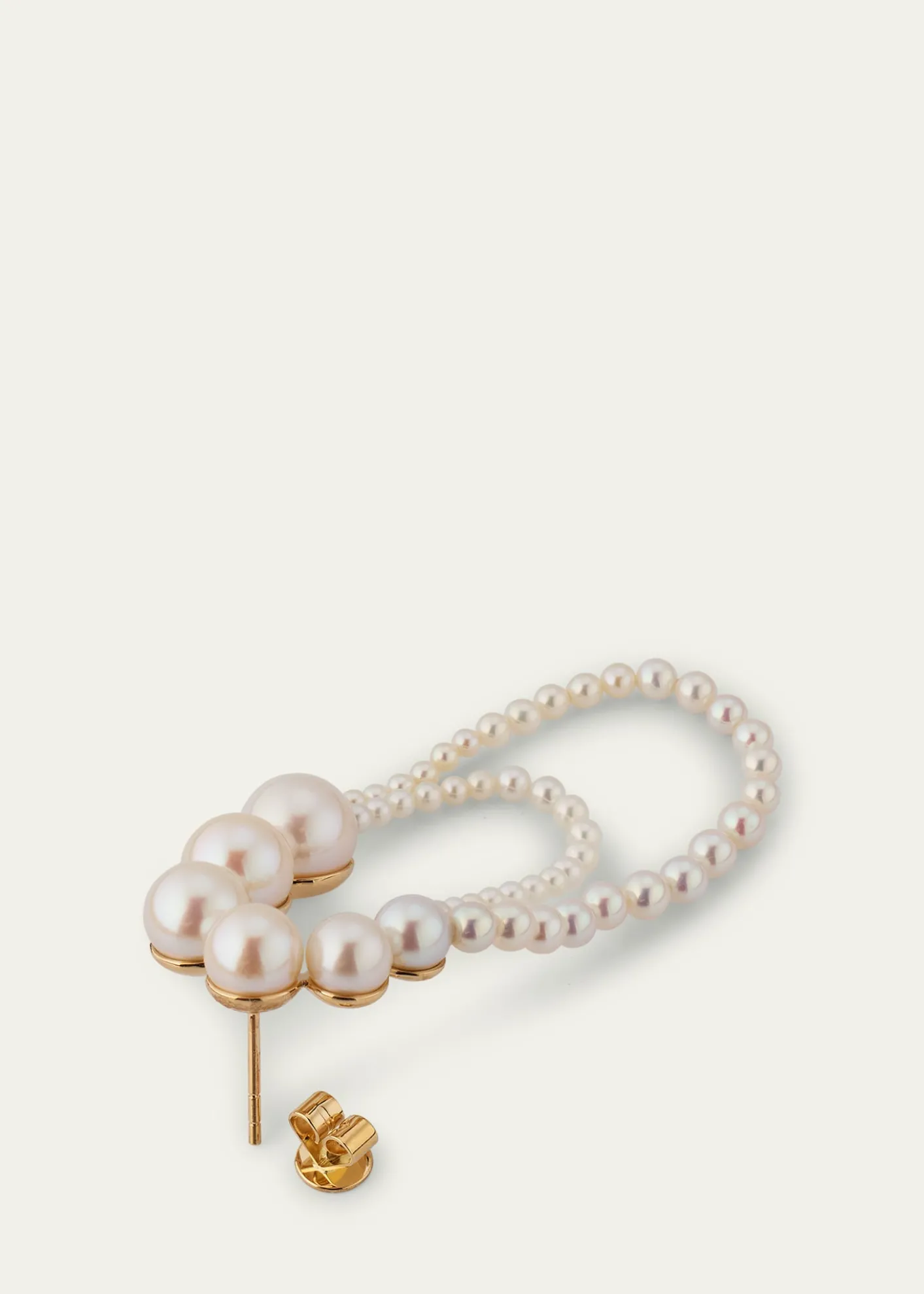 Sophie Bille BraheEmbrasse de Perle Graduated Loop Earrings, Single, Right