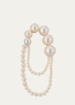 Sophie Bille BraheEmbrasse de Perle Graduated Loop Earrings, Single, Right
