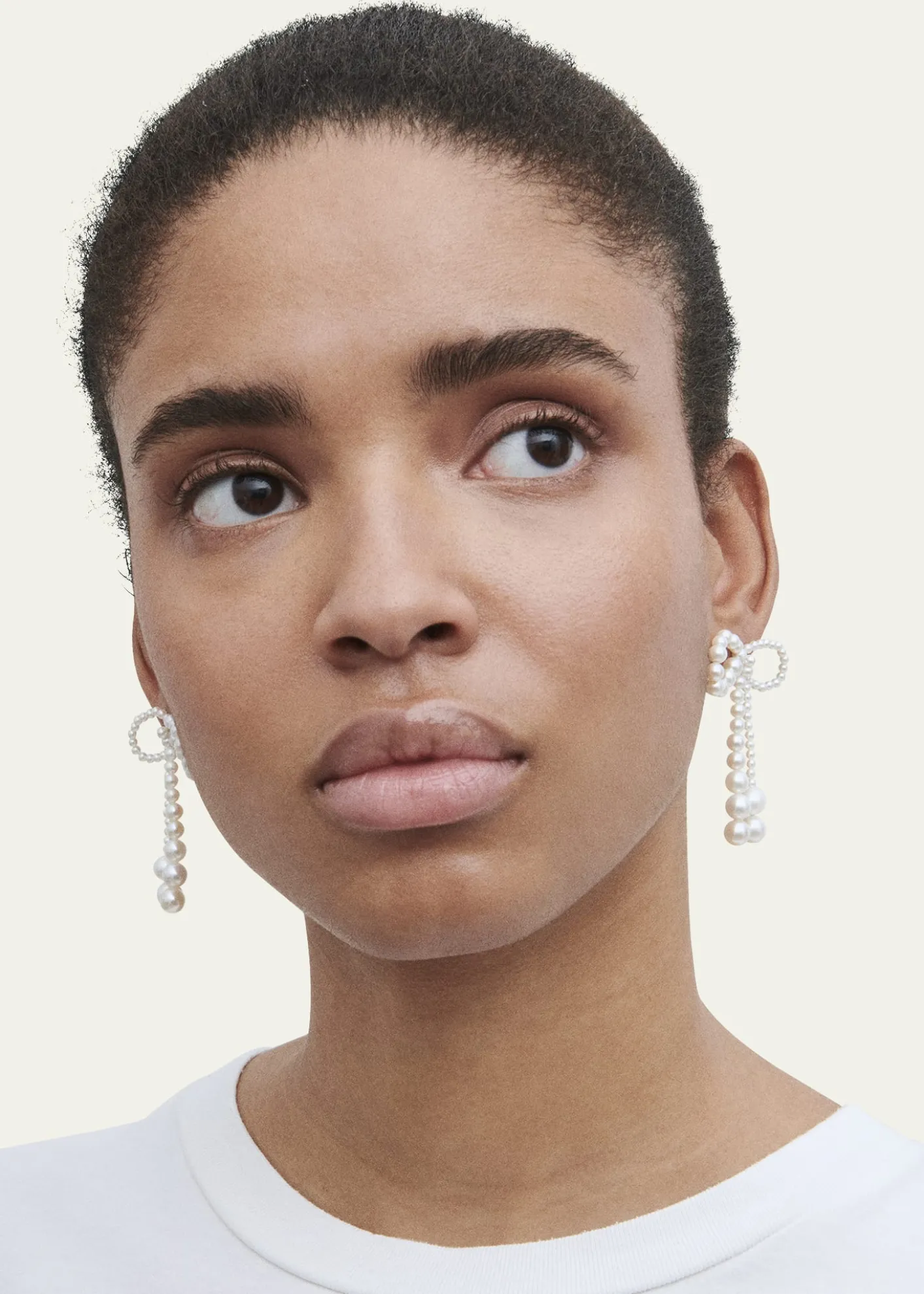 Sophie Bille BraheGrande Rosette De Pearls Large Bow Earrings in Freshwater Pearls