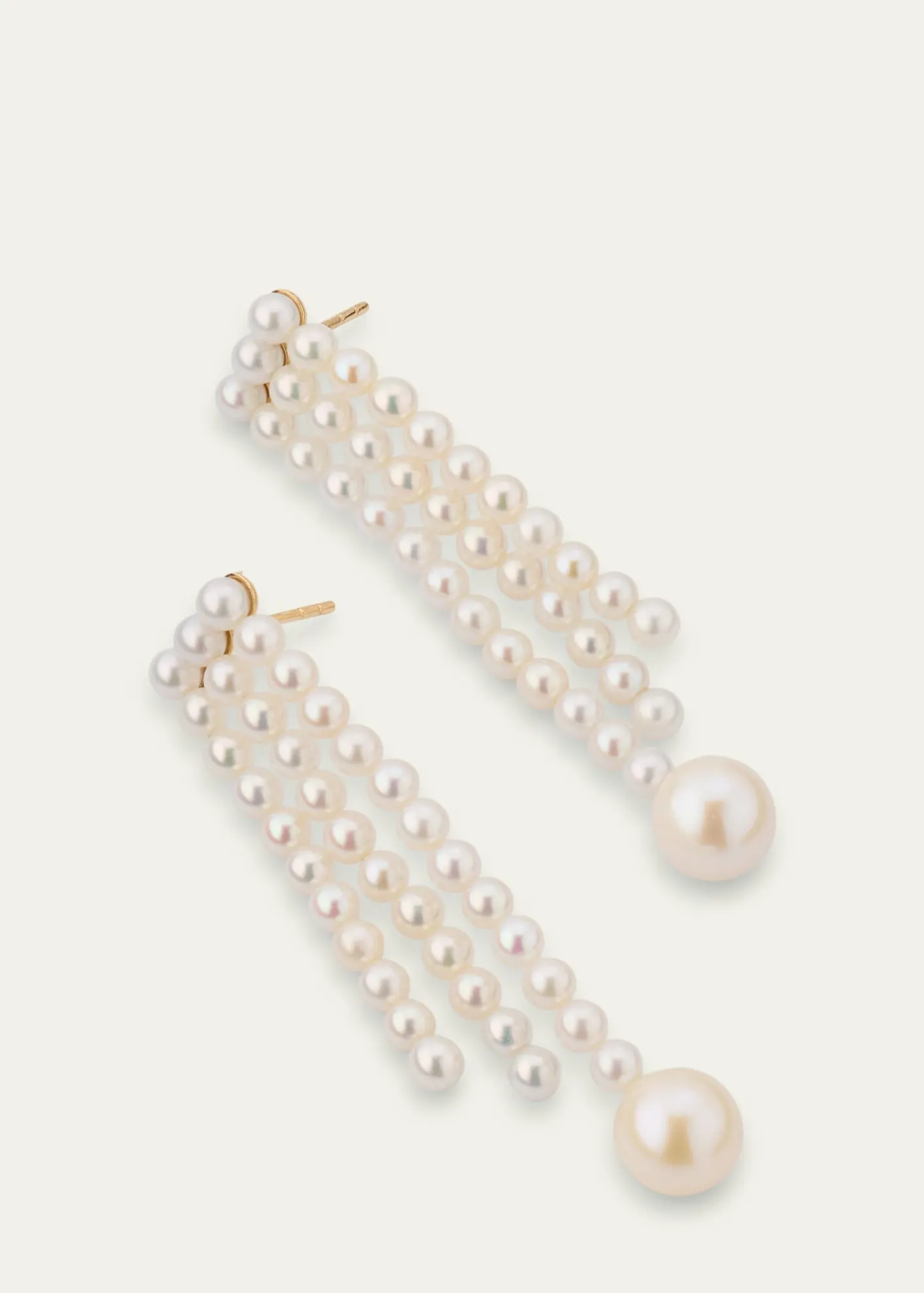 Sophie Bille Brahe14K Yellow Gold Freshwater Pearl Earrings