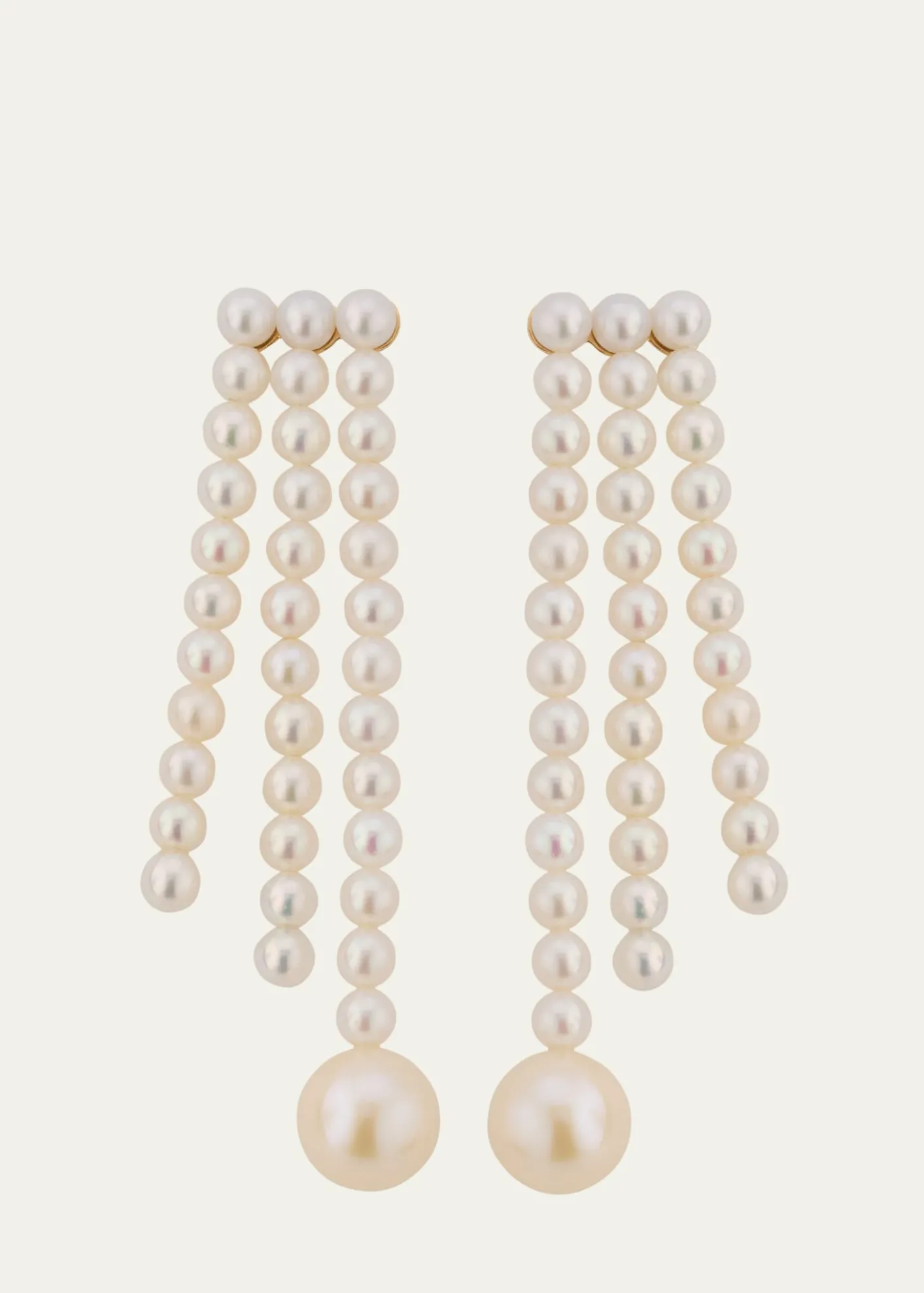 Sophie Bille Brahe14K Yellow Gold Freshwater Pearl Earrings