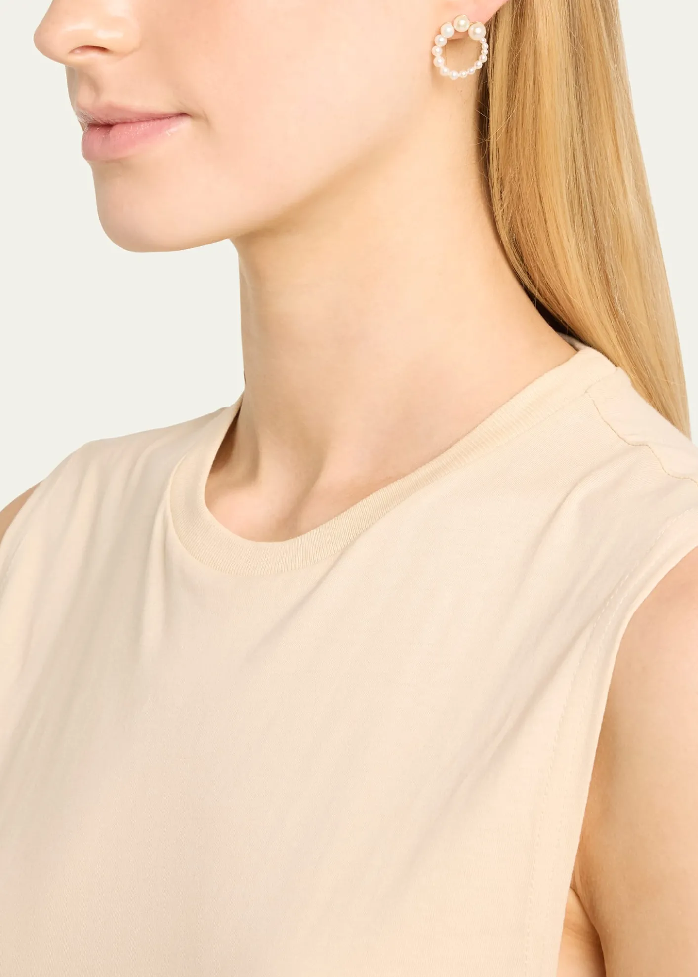 Sophie Bille BrahePetite Embrass de Perle Graduated Earring, Single, Left
