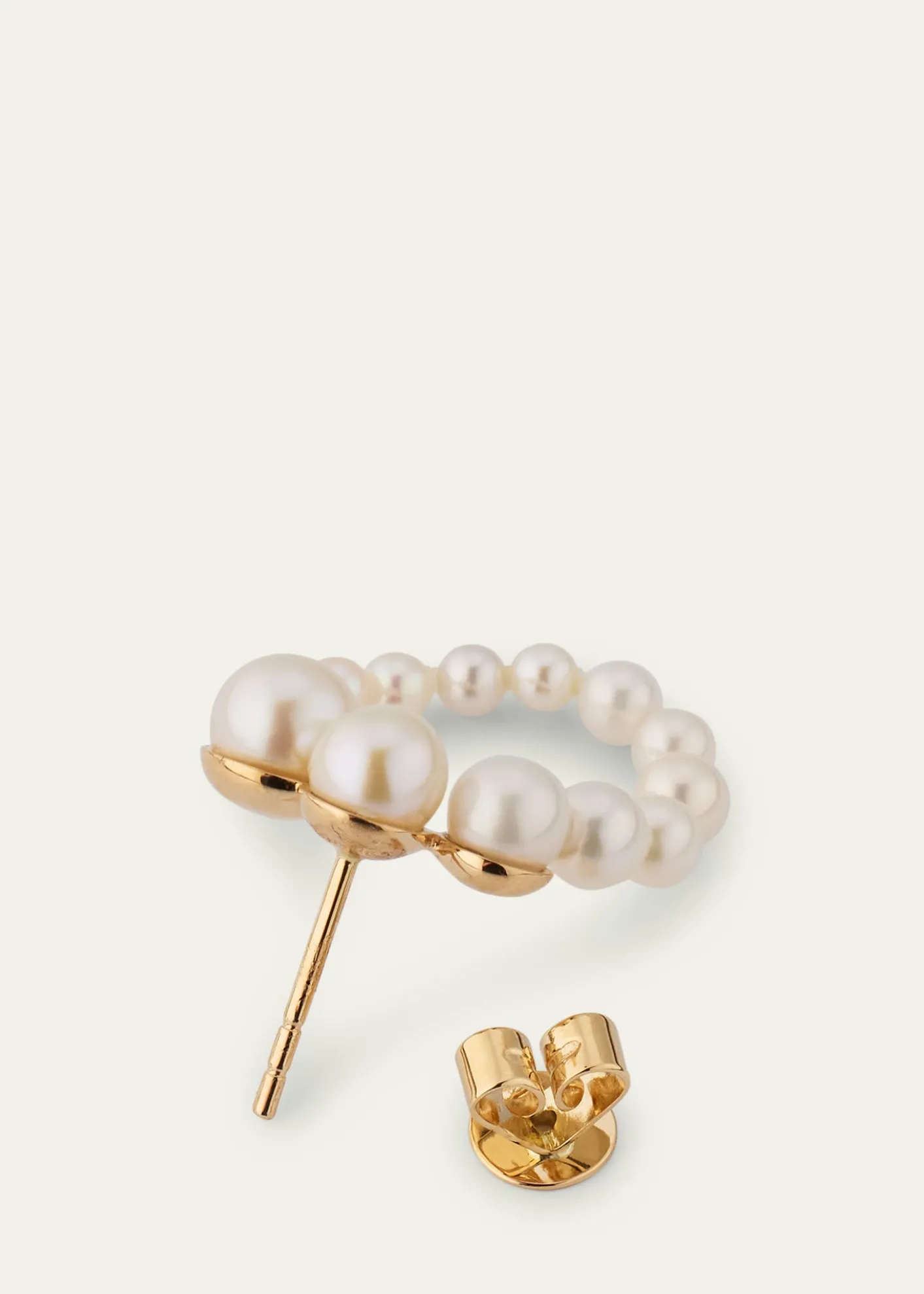 Sophie Bille BrahePetite Embrass de Perle Graduated Earring, Single, Left