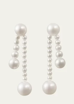 Sophie Bille BraheRuban De Perle Short 2-Strand Drop Earrings in Freshwater Pearls