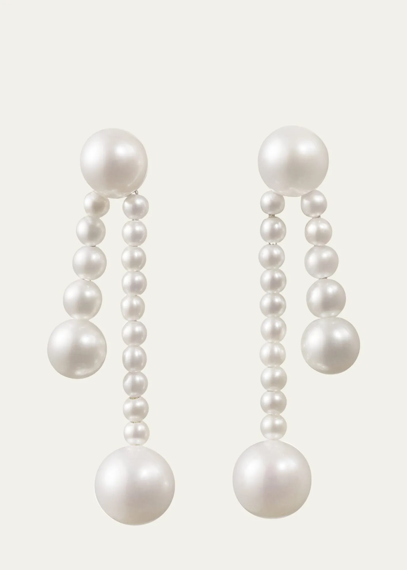 Sophie Bille BraheRuban De Perle Short 2-Strand Drop Earrings in Freshwater Pearls