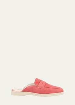 SophiqueRiviera Suede Loafer Mules