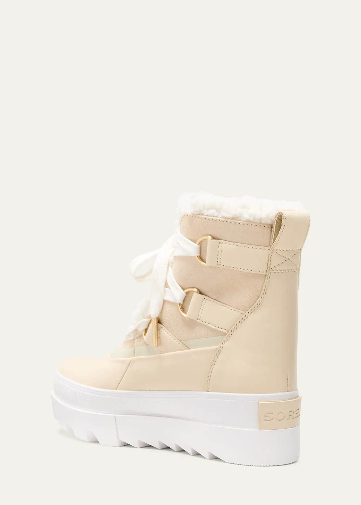 SorelJoan Of Arctic Leather Faux-Fur Snow Booties