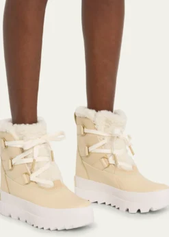 SorelJoan Of Arctic Leather Faux-Fur Snow Booties