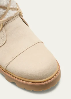 SorelJoan Suede Faux Fur Lace-Up Boots