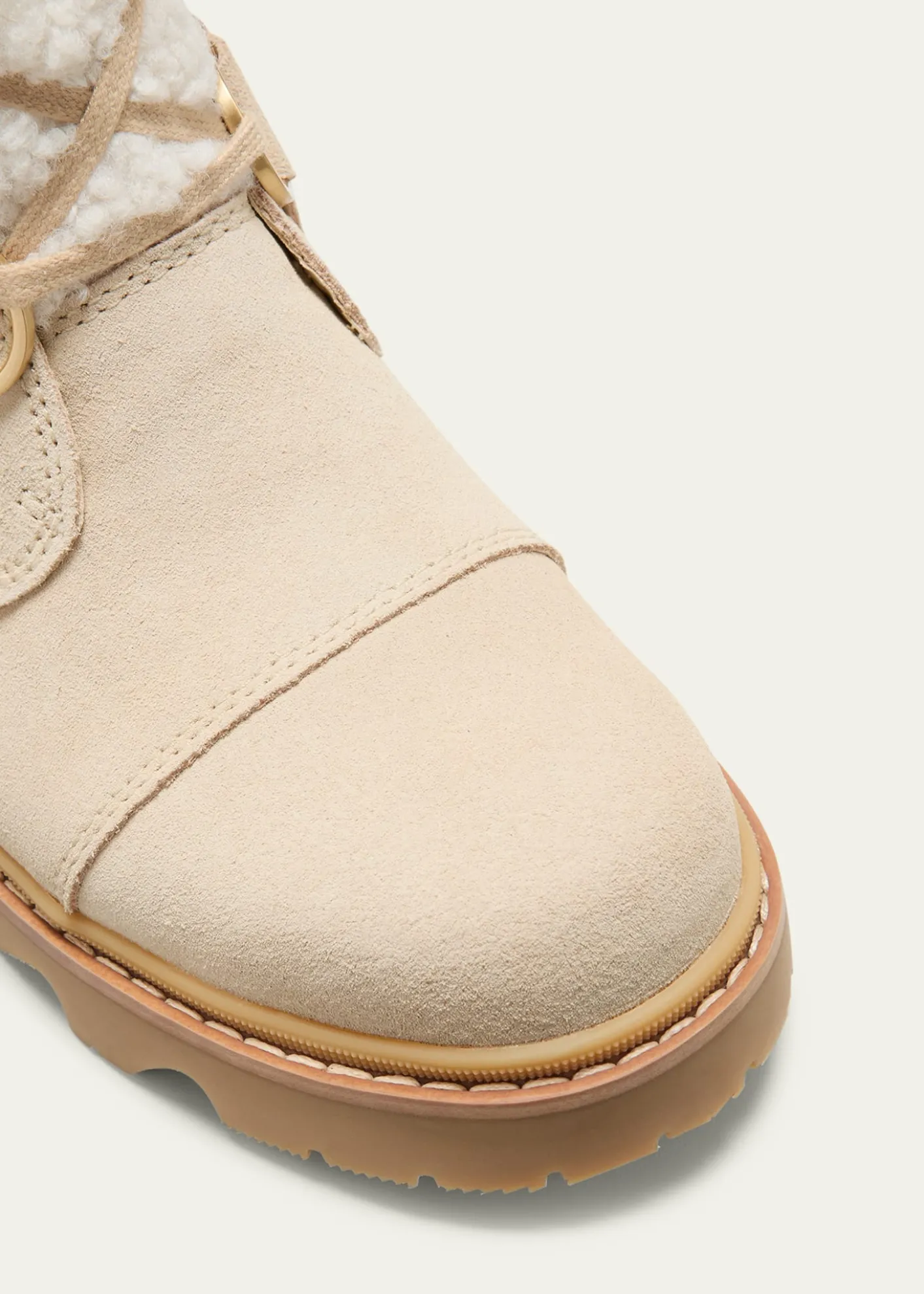 SorelJoan Suede Faux Fur Lace-Up Boots