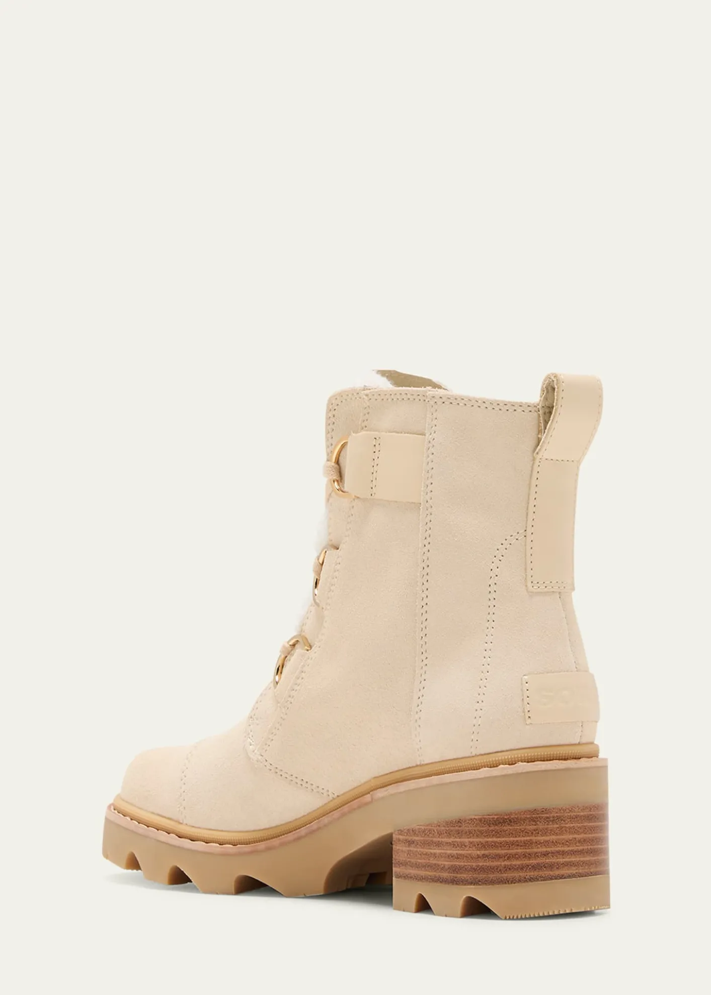 SorelJoan Suede Faux Fur Lace-Up Boots